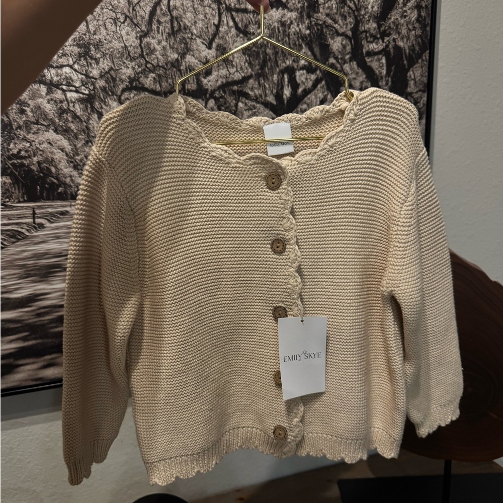 LAST ONE Cream Button-Up Cardigan